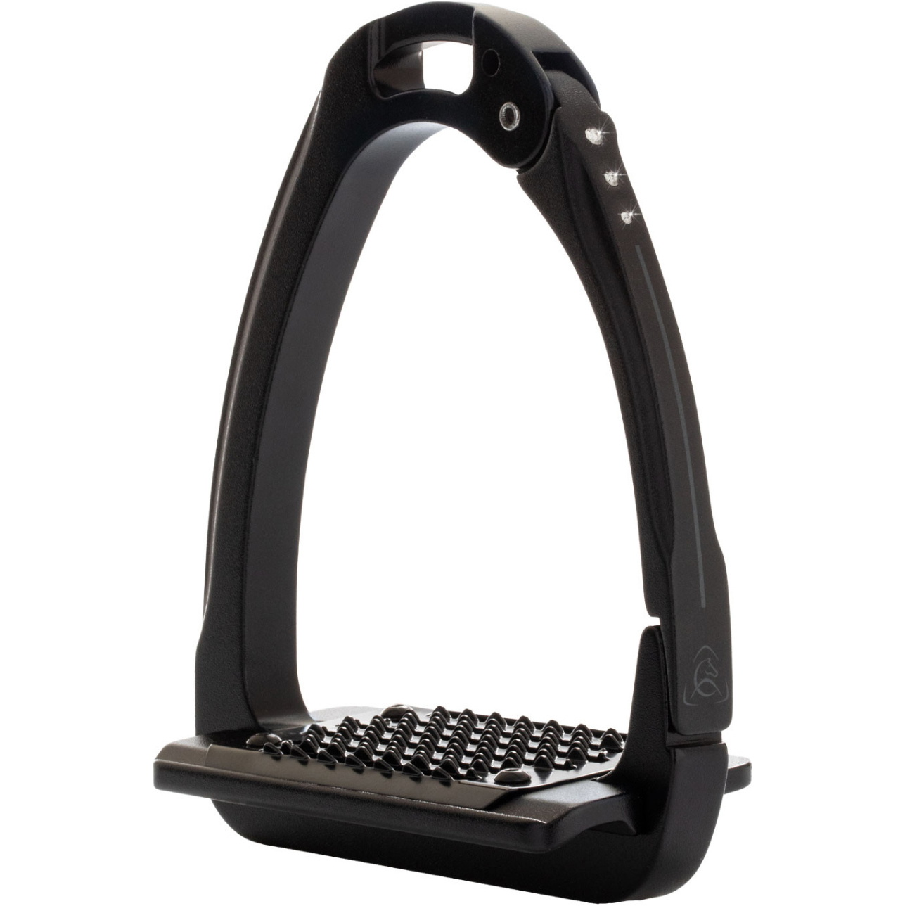 2026 Acavallo Arena Aluplus 2.0 Stirrups Crystals AC609SE - Total Black